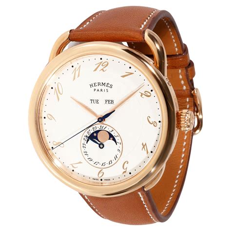 hermes paris watch gold color blue leather band|hermes watches for sale.